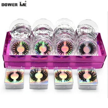 

Magnetic Lashes Packaging Box in Bulk 3D Mink Eyelashes Package Boxes 25mm Mink Lashes Extension 5D Full Strip Lash Wholesale