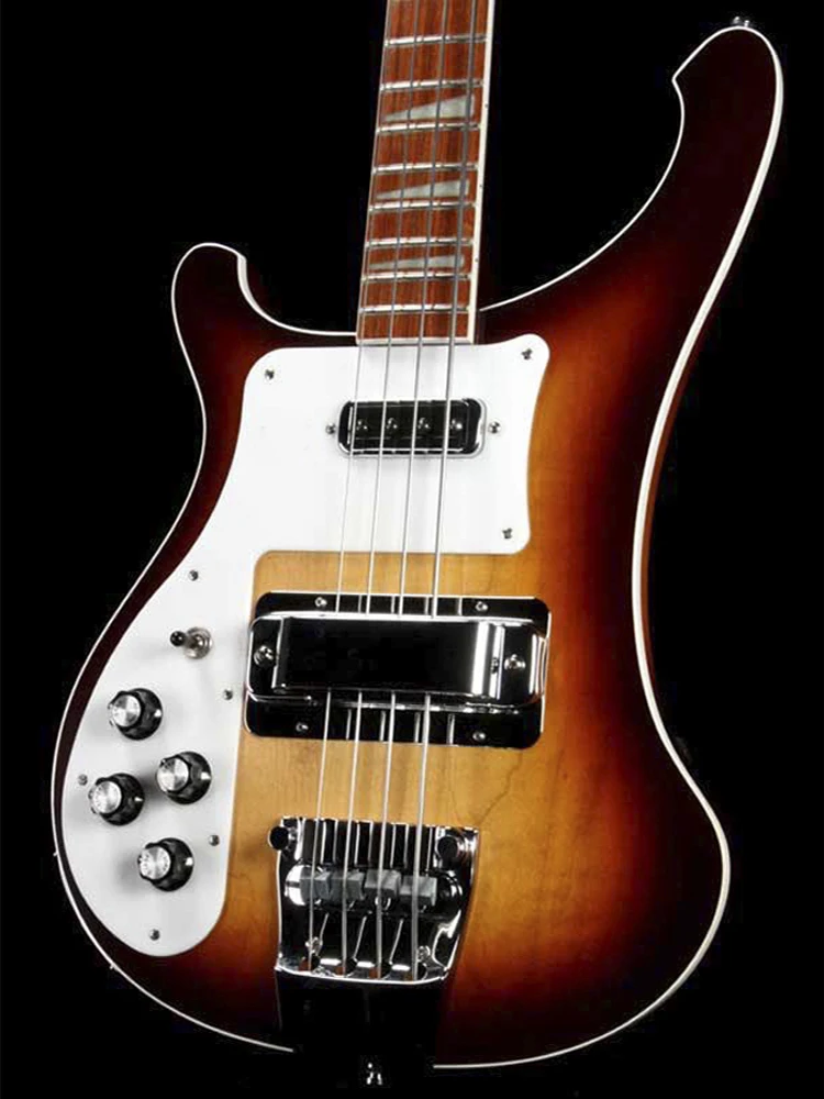 Lefty Electric Bass guitar, High Quality, Left Handed 4003, burst