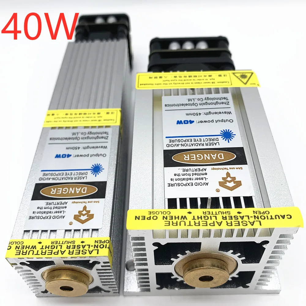 40W láser cabeza azul módulo láser rápido la Velocidad de grabado puede ser utilizado para grabar y acero inoxidable oxidado metal con TTL/PWM