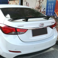 

Wholesale Rear Trunk Lid Boot Car Spoiler Wings For Hyundai Elantra 2012 13 14 15 16 Sedan Sport Spoilers Assessories Parts