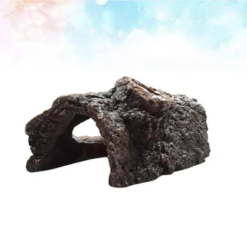

Reptile Landscape Decor Aquarium Resin Craft Reptile Hiding Cave for Spider Scorpion Lizard
