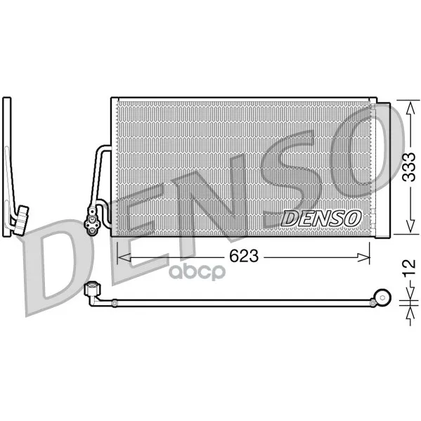 Конденсатор, Кондиционер Denso арт. DCN05102