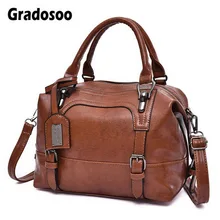 Gradosoo Boston роскошные сумки женские сумки дизайнерские сумки на плечо женские сумки через плечо из искусственной кожи женская брендовая сумка HMB656