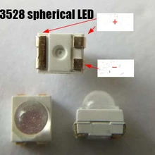 100 шт. SMD светодиодный лазерный диод 3528 Сферический светодиодный SMD светильник-излучающий диод светодиодный чип пуля светодиодный потолочный светильник