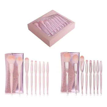 

8pcs Professional Makeup Brushes Set Foundation Loose Powder Brush Home Brushes