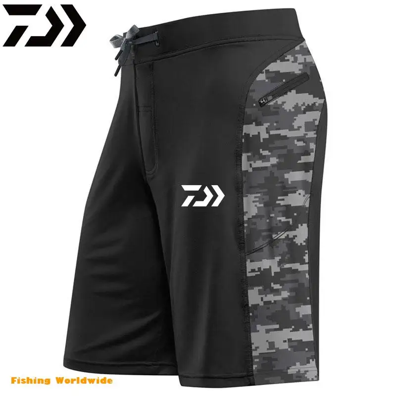 Новые мужские быстросохнущие шорты DAIWA для рыбалки бега спортзала спортивные