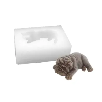 

Baking Mold Chocolate Shar Pei Mousse Silicone Mold 3d Dirty Dog Ice Cream Fondant Decoration Baking Mold