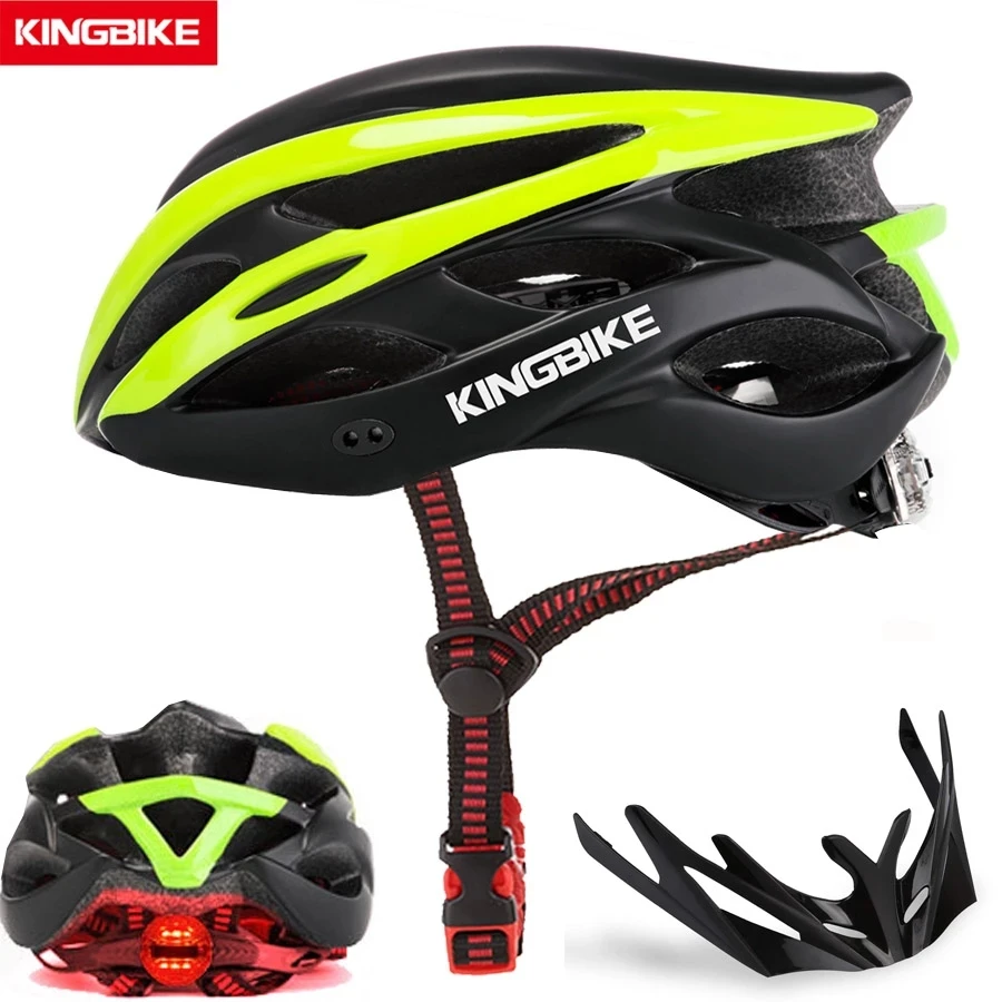 Велосипедный шлем KINGBIKE ультралегкий дышащий с козырьком титановая форма для