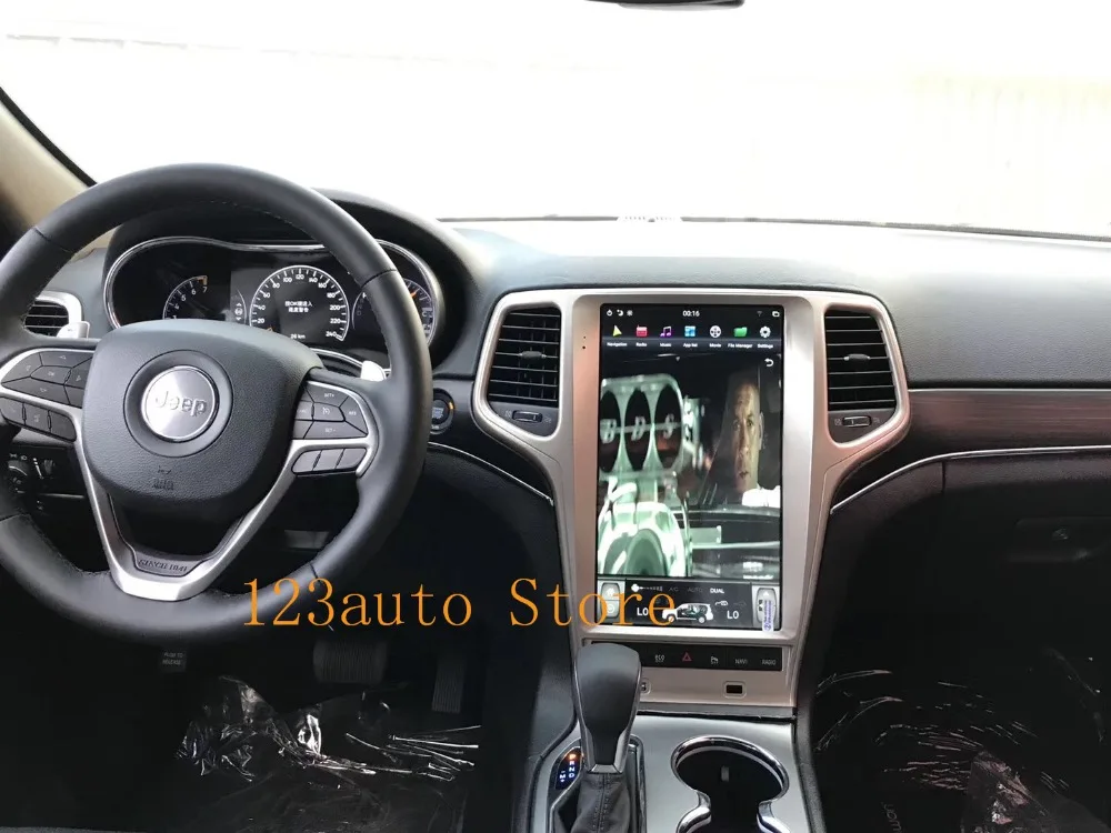 13,6 дюймов вертикальный экран Tesla стиль Android 8,1 автомобильный DVD gps плеер Радио Навигация стерео для Jeep Grand Cherokee 2009- PX6