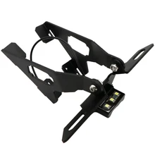 Прочный регулируемый каркас, светильник для мотоцикла, легкая установка, держатель номерного знака, металлические запасные части для Kawasaki Z900 17-19