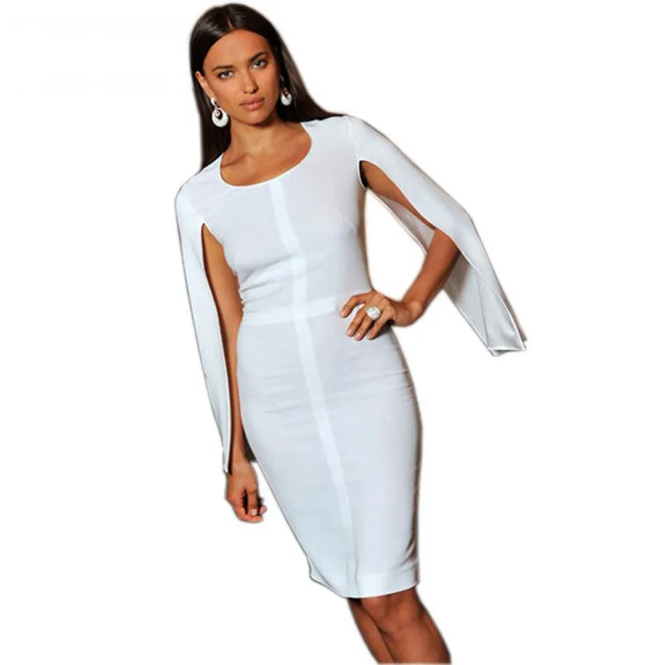 Seamyla-2019-Elegant-White-Bandage-Dresses-Women-Celebrity-Party-Dress-Summer-Sexy-Vestidos-Batwing-Sleeve-Bodycon (2)