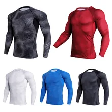 Горячее предложение, новинка, Мужские Спортивные Компрессионные дышащие колготки для бега, велоспорта, фитнеса, Быстросохнущий теплый облегающий тренировочный комплект