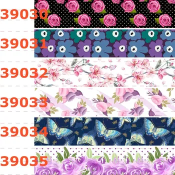 

Winsome 50 Yards 16mm-75mm Flower Series Classic Printed Grosgrain for Decoration