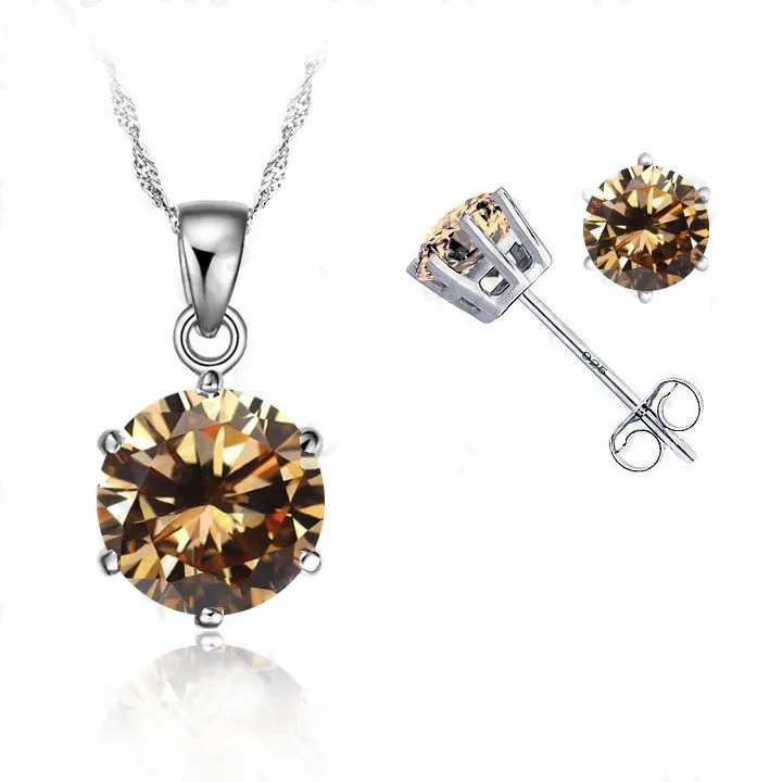 Giemi-Elegant-8-Colors-Clear-AAA-Zircon-925-Sterling-Silver-Jewelry-Sets-6-Claws-Stud-Earring (2)