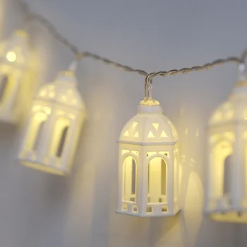 

Battery Powered plug in Simple Cute Small House Decoration Light String LED Light String Holiday Party Decor Supplies