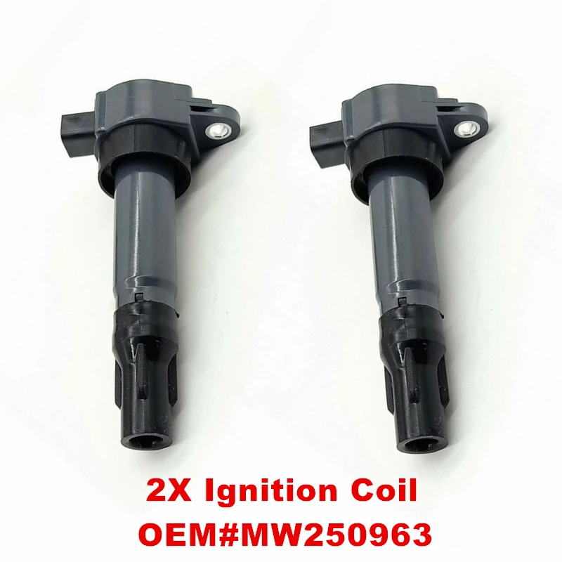 2 шт. Авто катушки зажигания MW250963 подходит для Mitsubishi FORTIS 1.6L 2012- Lancer ex 2012 Baic Senova D20