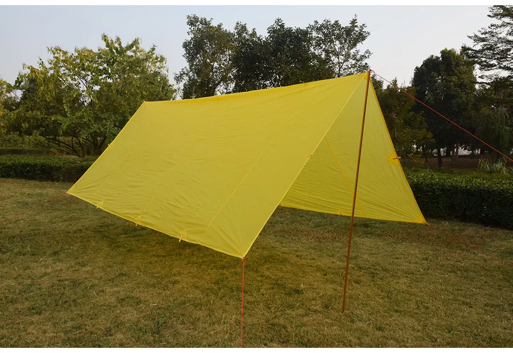 30d 2 стороны silnylon 4*4,4 метер высокое качество брезент подходит для Кореи Национальный лес открытый тент