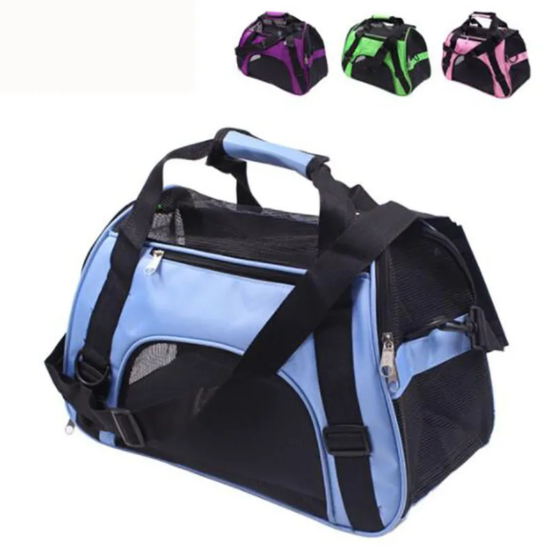 

Foldable Portable Mesh Dog Bag Outdoor Breathable Soft Dog Carrier Carrying For Cats Dog Travel Shoulder Bags Drop Shipping