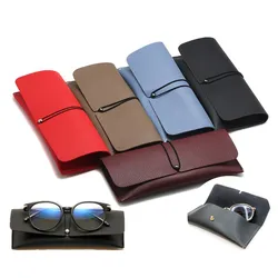 5Color Pu Leather Glasses Bag Protective Cover Portable Sunglasses Case Reading Eyeglasses Box Pouch Cosmetic Bags Accessories