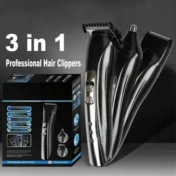 

Electric Hair Clipper Set Beard Shaver Rechargeable Cordless Hair Trimmers Haircut Grooming Kit for Men Trimming Tools