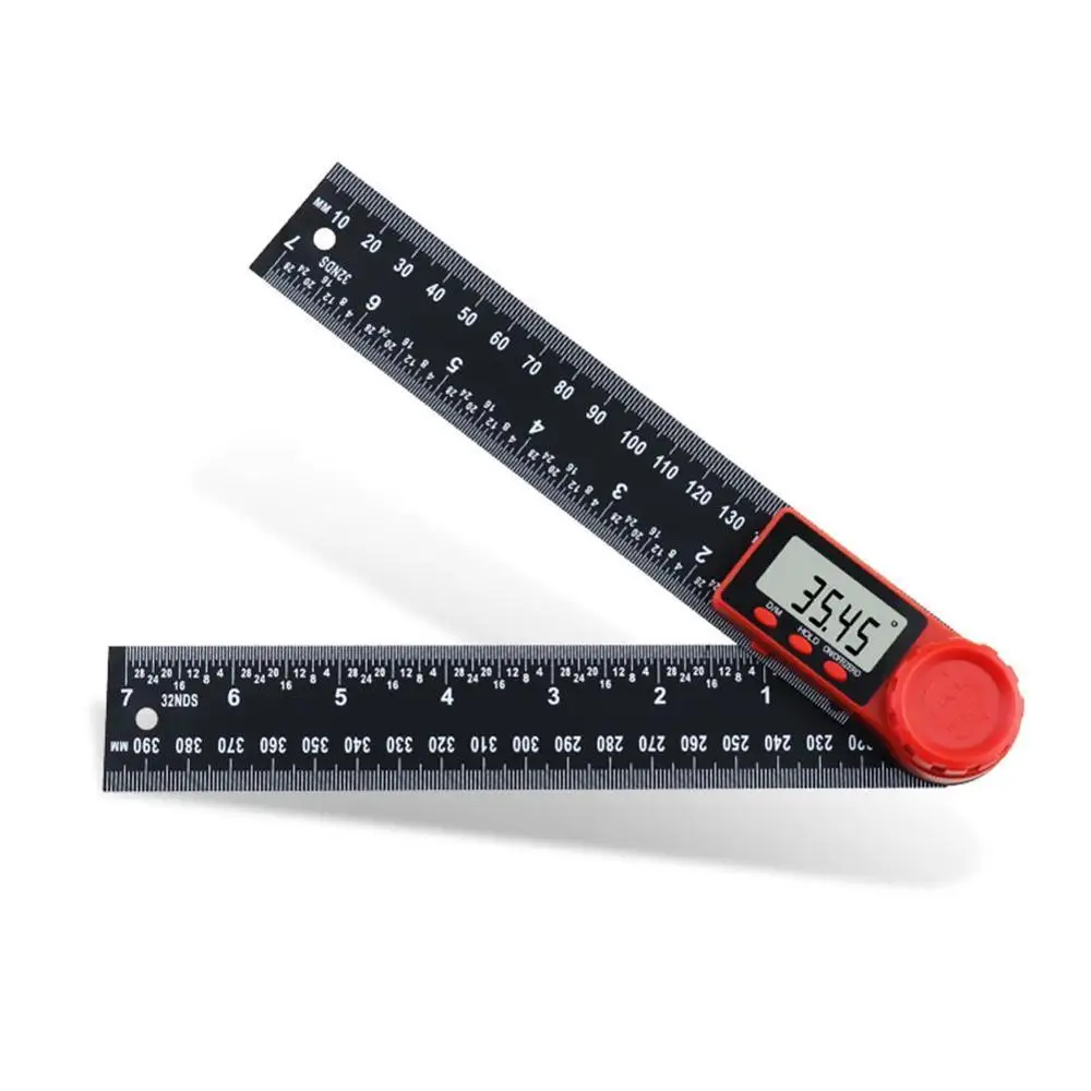  360 ° LCD Display Carbon Fiber Digital Angle Ruler Inclinometer Electron Goniometer Protractor Angl