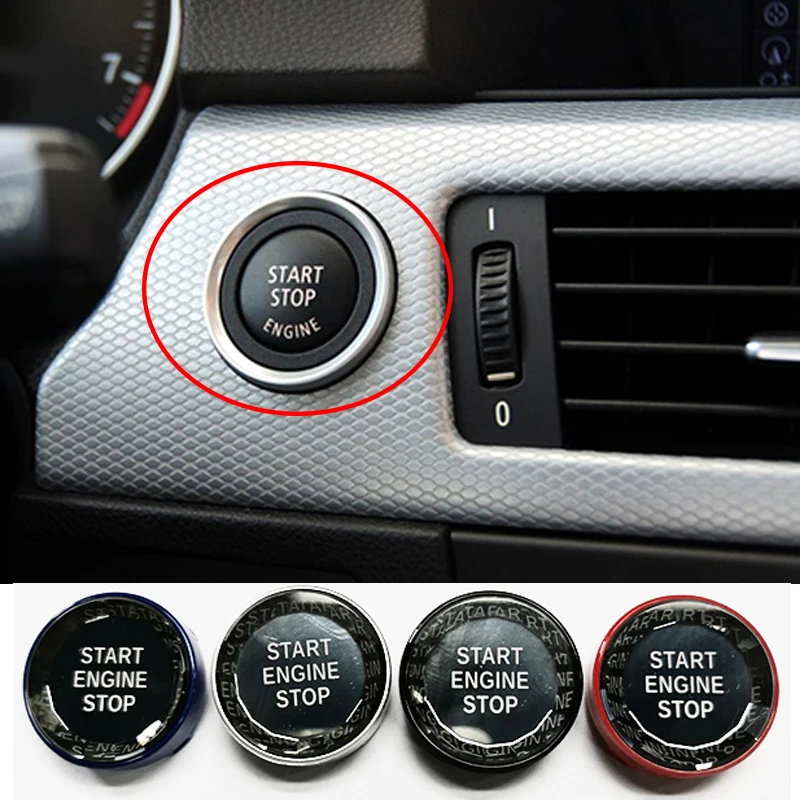 

Crystal Car Engine Start Stop Switch Button Stickers For BMW X5 E70 X6 E71 X1 E84 E81 E87 E90 E60 E91 E92 E93 Z4 E89 Accessories