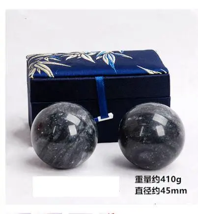 45mm Jade Stone Hand Ball Natural Healthy Care Massaging Healing Sphere SPA Tools Exercise Health Handball gift | Красота и здоровье