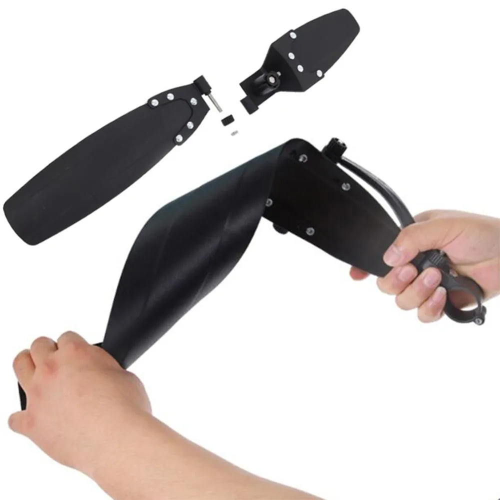 Outdoor MTB Bike Bicycle Front Rear Mudguard Adjustable Quick Release Fender Accessories Durable Bike Fenders 50cm* 11cm* 7cm