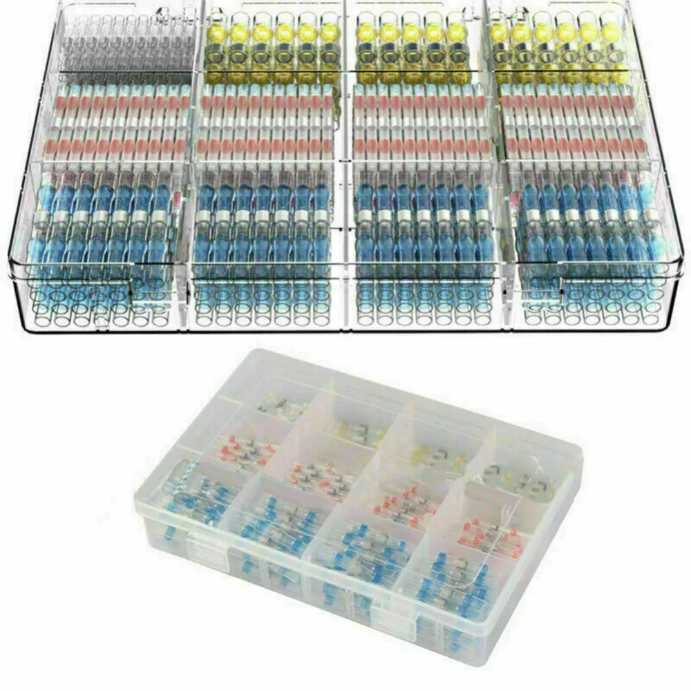 250Pcs Practical Electrical Waterproof Seal Heat Shrink Butt Terminals Solder Sleeve Wire Connectors