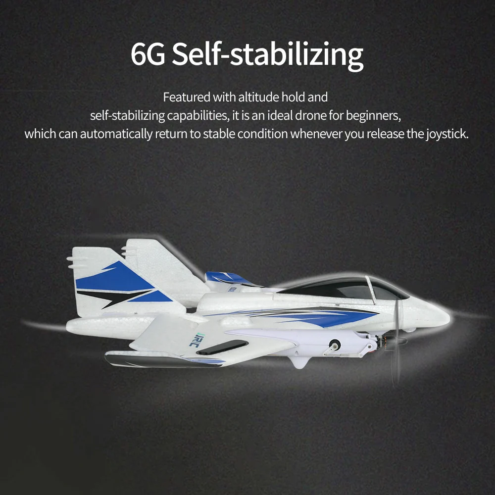 JJRC MO2 2,4G 6CH 3D/6G RC самолет бесщеточный мульти-мотор вертикальный взлет открытый трюк светодиодный RC планер с фиксированным крылом