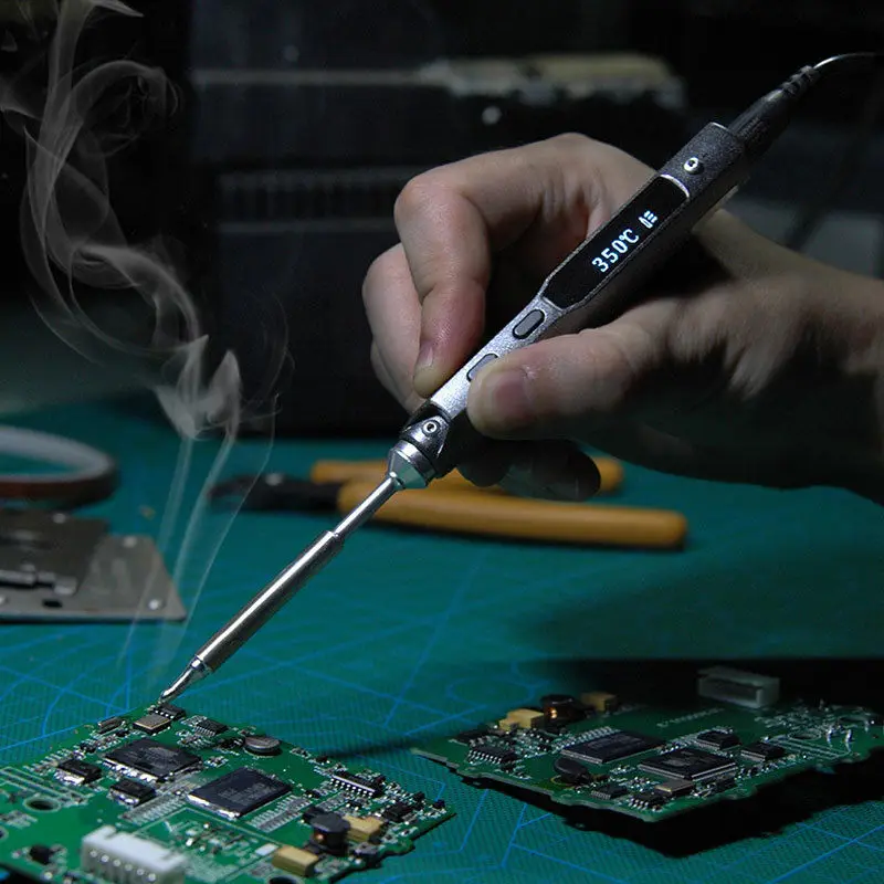 TS100 65W with I BC2 B2 font b Solder b font Tips Mini Digital font b