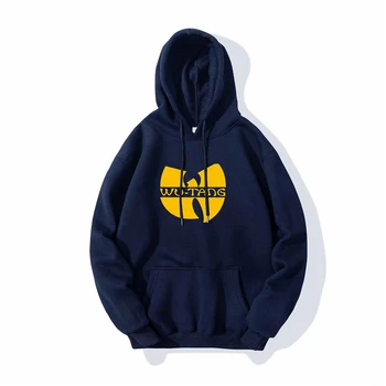 

Mens Hoodies Sweatshirts Casual Sportswear Hoodies 2020 Spring Male Hip Hop Long Sleeve Hooded Coats Wu Tang Logo Design Hoodies
