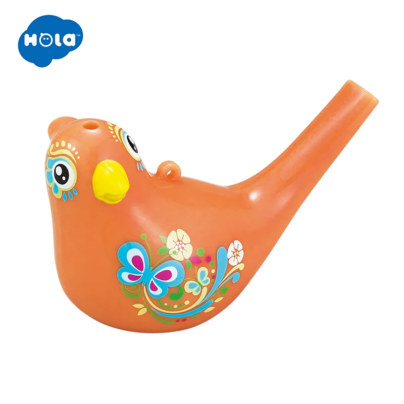 HOLA 3139 цветная рисованная водная птица свисток музыкальная игрушка для детей Раннее Обучение развивающая музыкальная игрушка инструмент Рождественский подарок