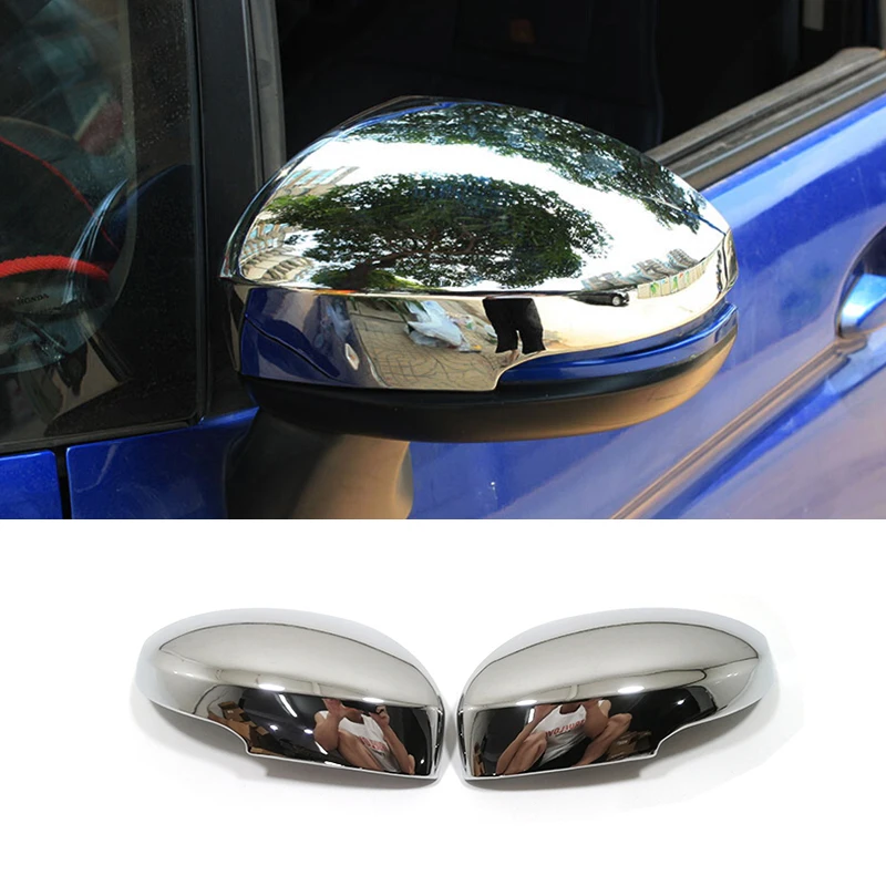 

For Honda Fit Jazz 2014-2017 ABS Chrome/Carbon Fibre Car decoration back rear view Rearview Side Door Mirror Cover trim frame