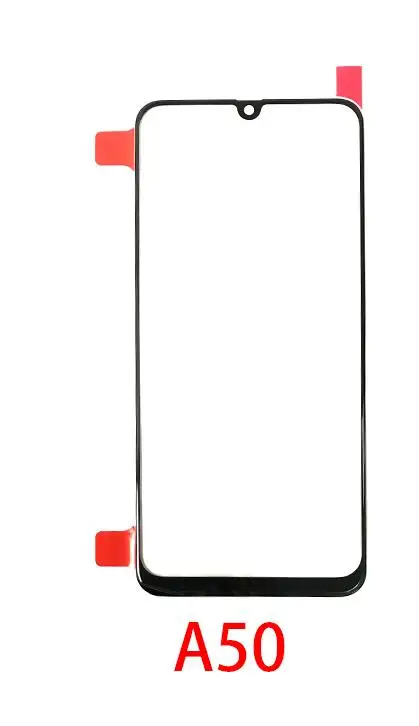Для samsung A10 A20 A30 A40 A50 A60 A70 M10 M20 S10e передних боковых Стекло замена крышки объектива - Цвет: A50 A505F