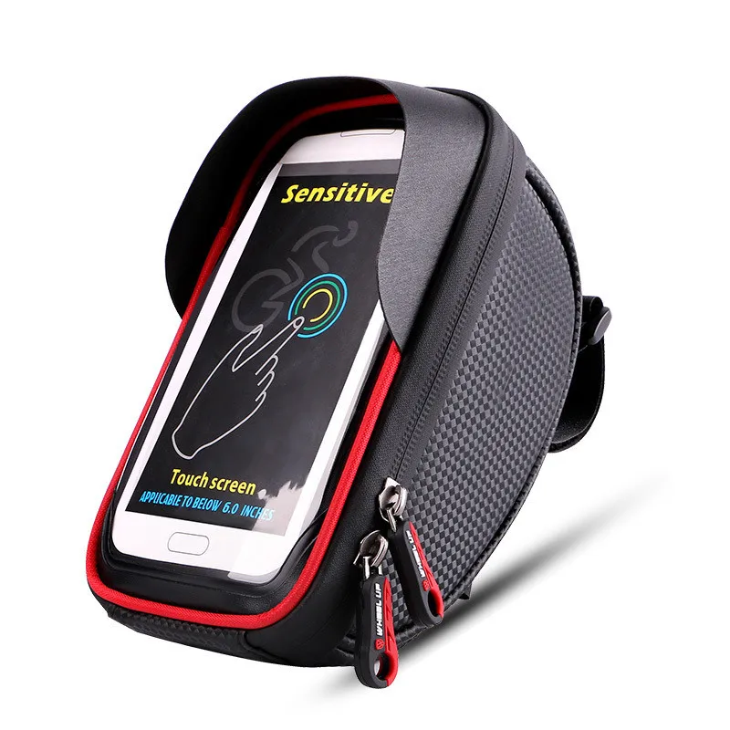 Bicycle Bag MTB Road Bike Top Tube Frame Handlebar Touch Screen Bag 6 inch Cycling Pouch phone Bag Waterproof