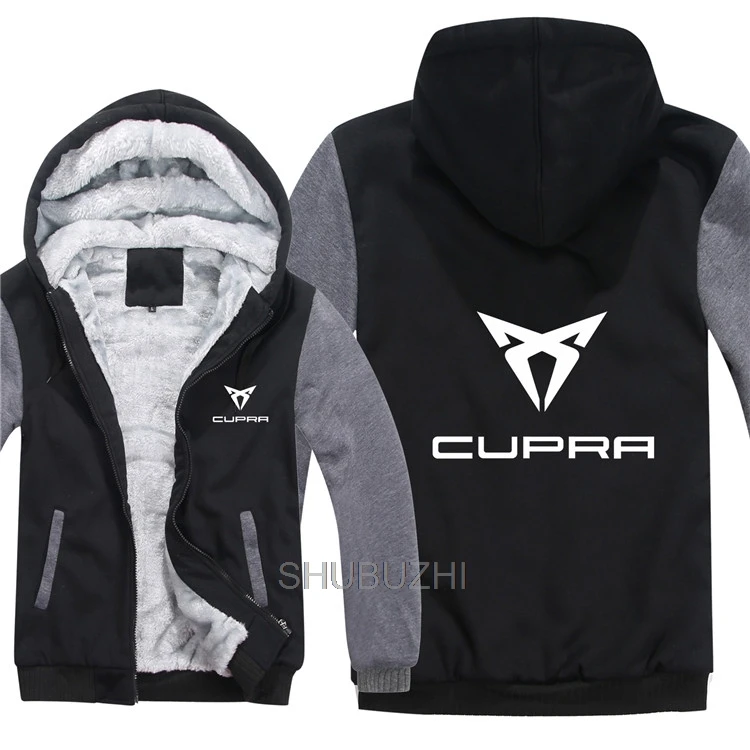 5XL мужские толстовки Cupra куртка shubuzhi зимний мужской пуловер Мужское пальто повседневная шерстяная подкладка флисовая толстовка - Цвет: same as picture