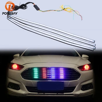 

POSSBAY Universal Car LED Light 63cm 36 LED Car Truck Grill Flexible Lights Decoration Strip Bar Atmosphere Lamps