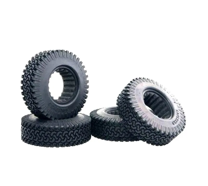 

1.9 "Model Climbing Tire Pattern Leather RC4WD Diameter 98 Mm Thick 30 Mm Van Wheel Hub Silver Paint