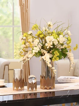 

European Light Luxury Glass Vase Decoration Home Table Decoration Hotel Club Soft Decoration