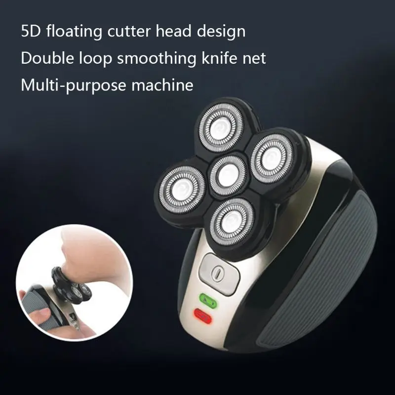 New 5-head Electric Shaving Razor Ricoh Men 4D Waterproof USB Rechargeable Multifunctional Shaver | Бытовая техника
