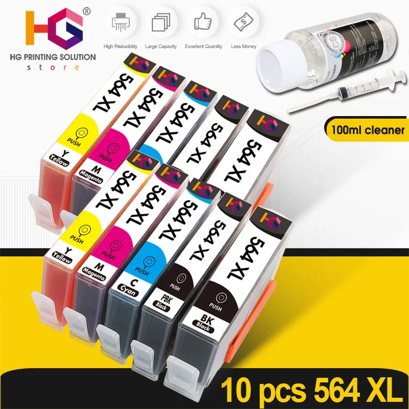 

2 sets For Hp 564XL Hp564 Ink Cartridge For HP Photosmart B8550 C6324 C310a C410 6510 D5460 7510 B209a 4610 3070A Printer Ink