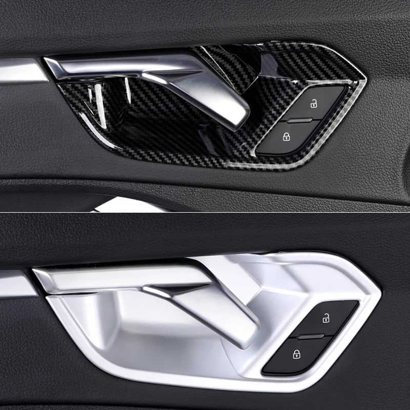 4 шт. для Audi Q3 F3-Н. В. Автомобильный Стайлинг внутренняя дверная ручка Чаша Блестки наклейка Внутренняя дверь Внутренняя Рамка цехиновый аксессуар