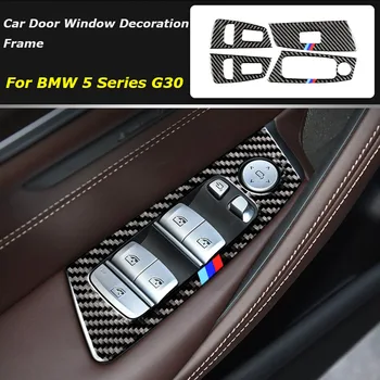 

2018-19 Carbon Fiber Car Sticker Interior Modification Accessories For 5 Series G30 ,528 ,530 ,540 Door Window Trim Frame Kit