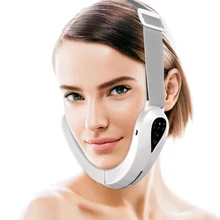 

V-Line Face Lifting Device Vibration Face Massager Photon Light Therapy EMS Facial Lifting Belt Chin Lift Home Use Beauty Device