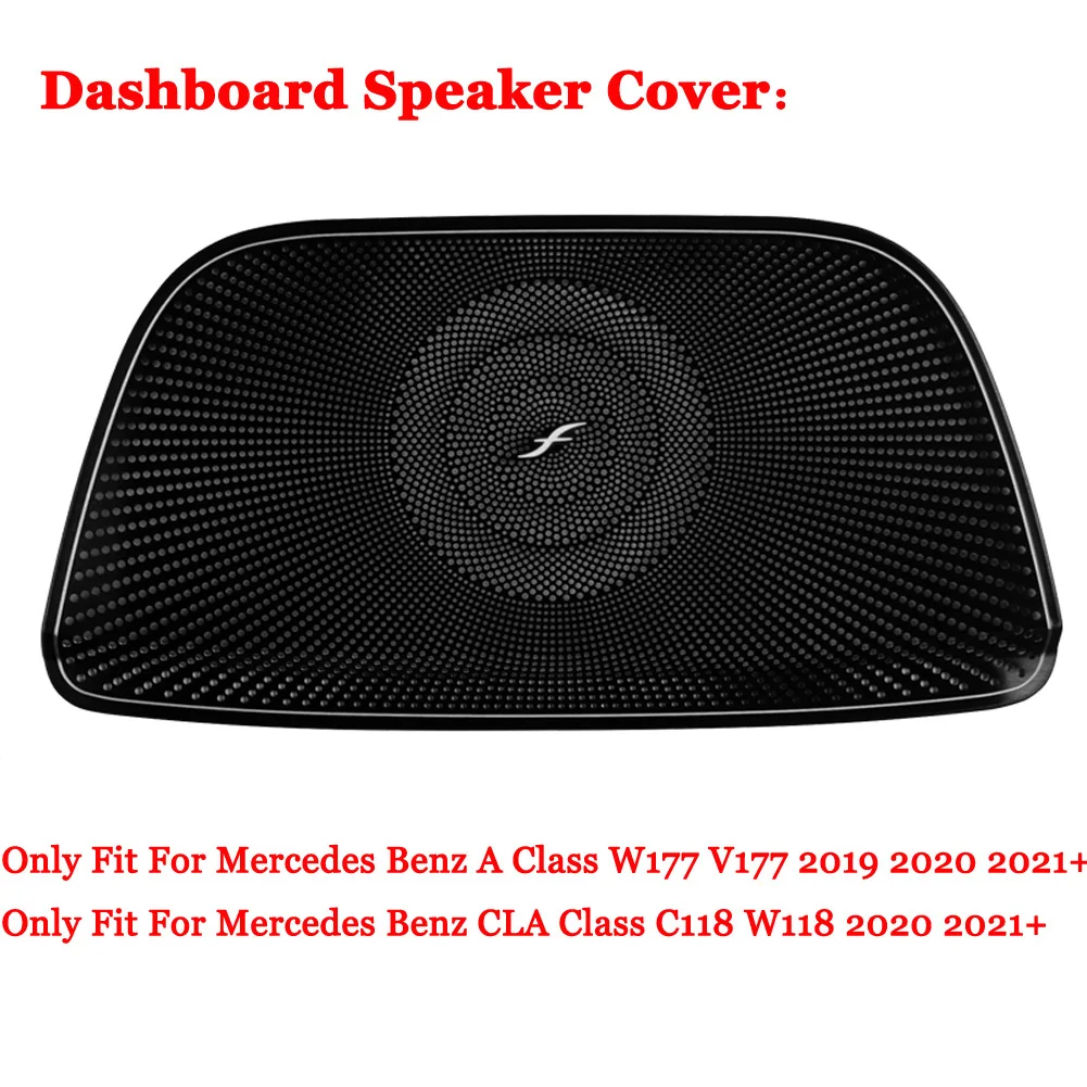 Copri Altoparlante Per Mercedes Classe A/CLA/GLA - Decorazione In Acciaio Per Montante A E Portiere (Serie W176, C117, X156)