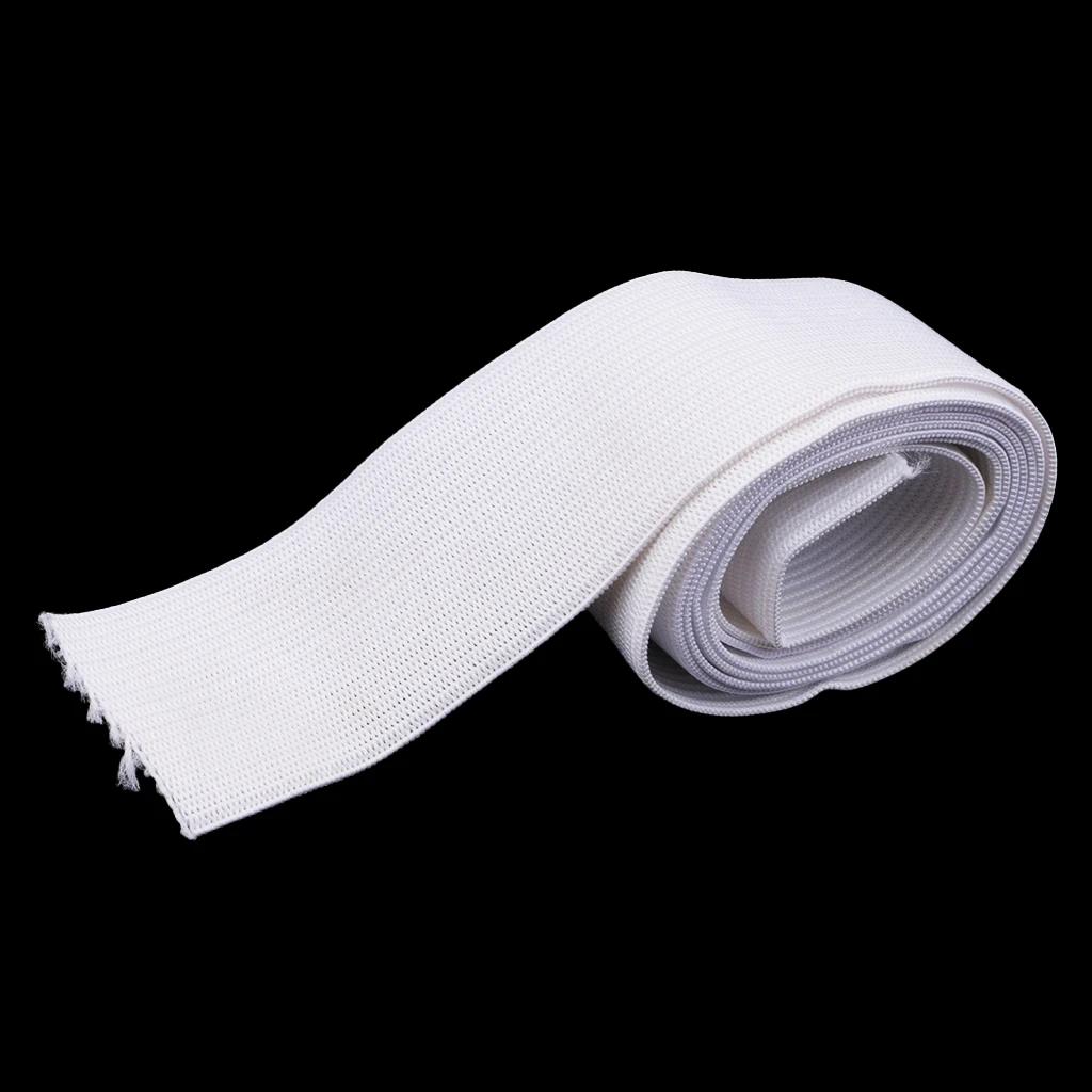 1 Meter 30mm Elastic Spandex Satin Band DIY Hair Ties Accessories Sewing Crafts, White/Black 2 Colors Available