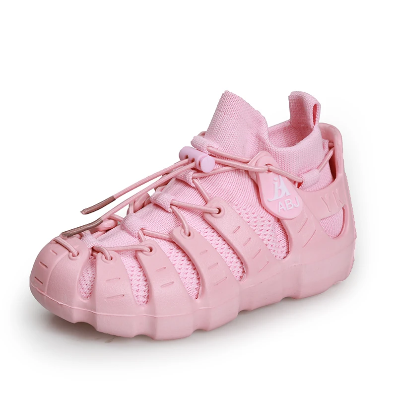 Spring Autumn Light Boys Shoes Kids Mesh Flats Children Shoes Fashion Casual Boy Designer Sneakers - Цвет: Розовый