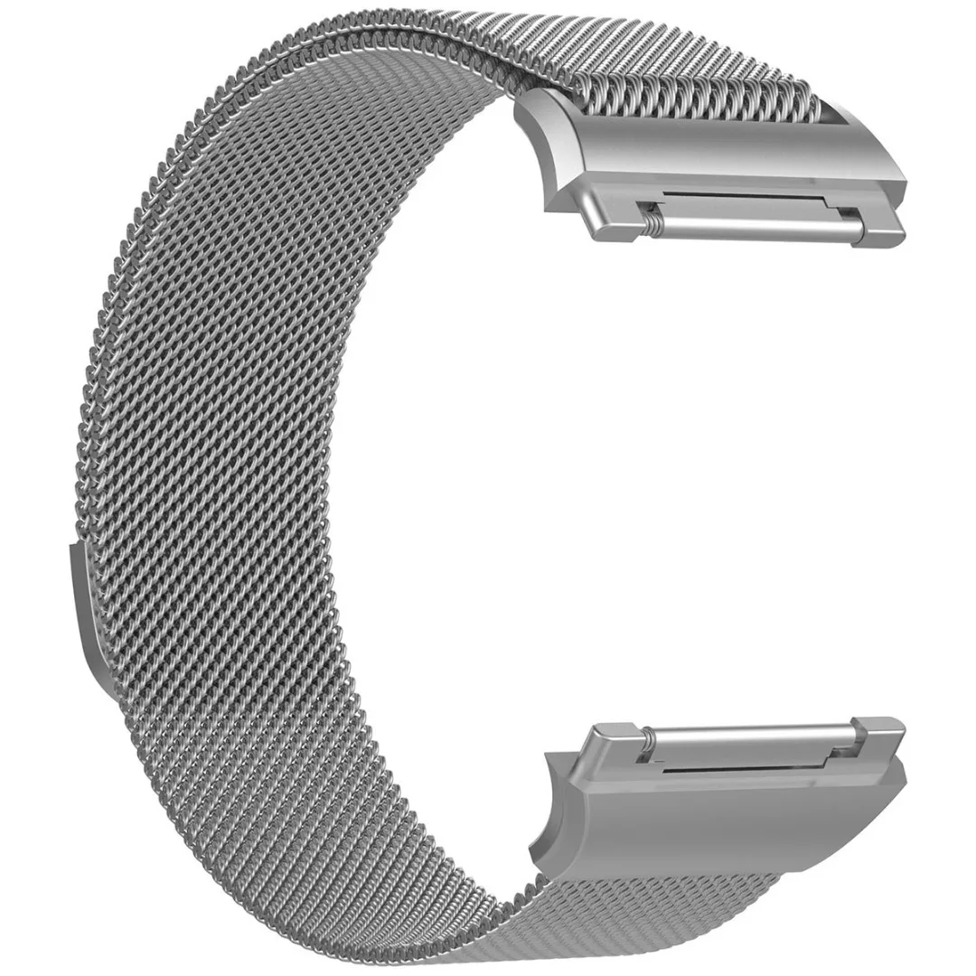 Миланский Магнитный стальной ремешок для мужчин t для Fitbit Ionic Новые мужские и женские часы Петля Браслет ремешок для часов