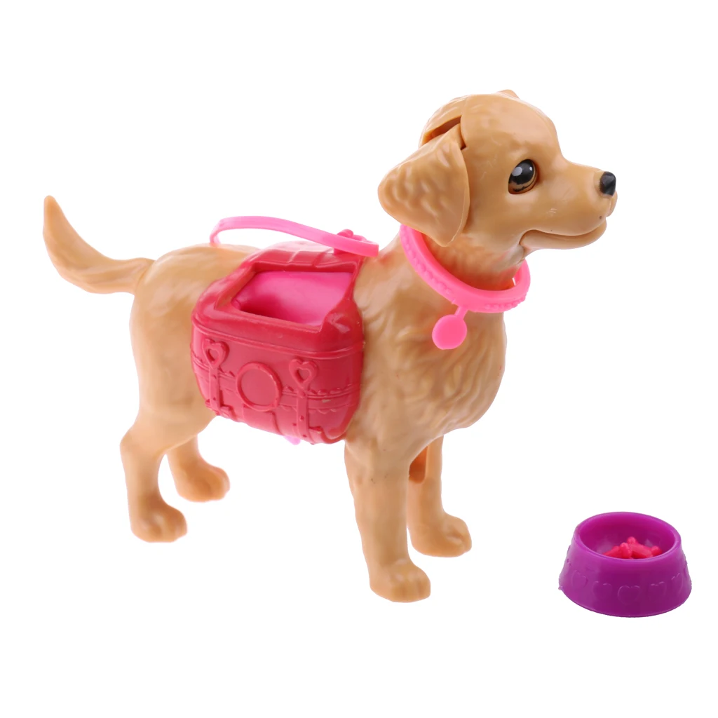 Lively Defecate Puppy Model w/ Accessories Playset for 12inch Baby Dolls Kids Toys Dolls Training Potty Puppy Dog